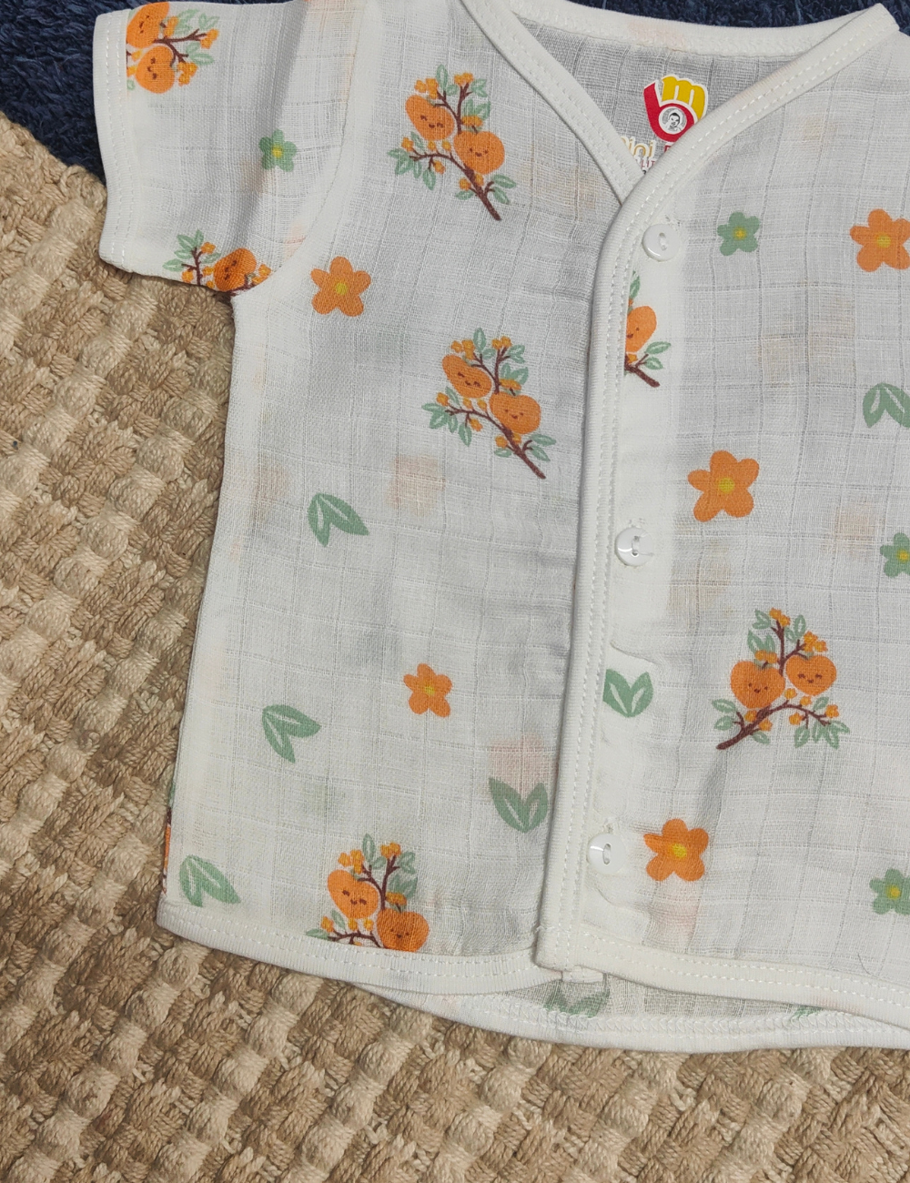 Soft Organic Cotton baby Jabla – Half sleeves, Gentle on Sensitive Skin