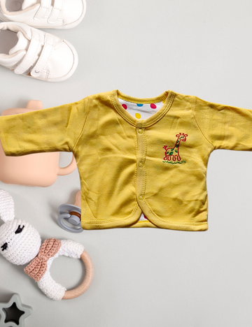 2-in-1 Cotton Baby Shirt (yellow)