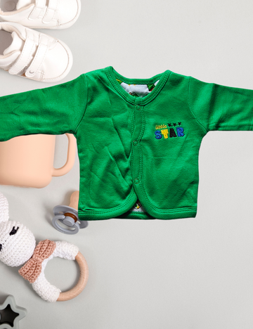 2-in-1 Cotton Baby Shirt (Green)