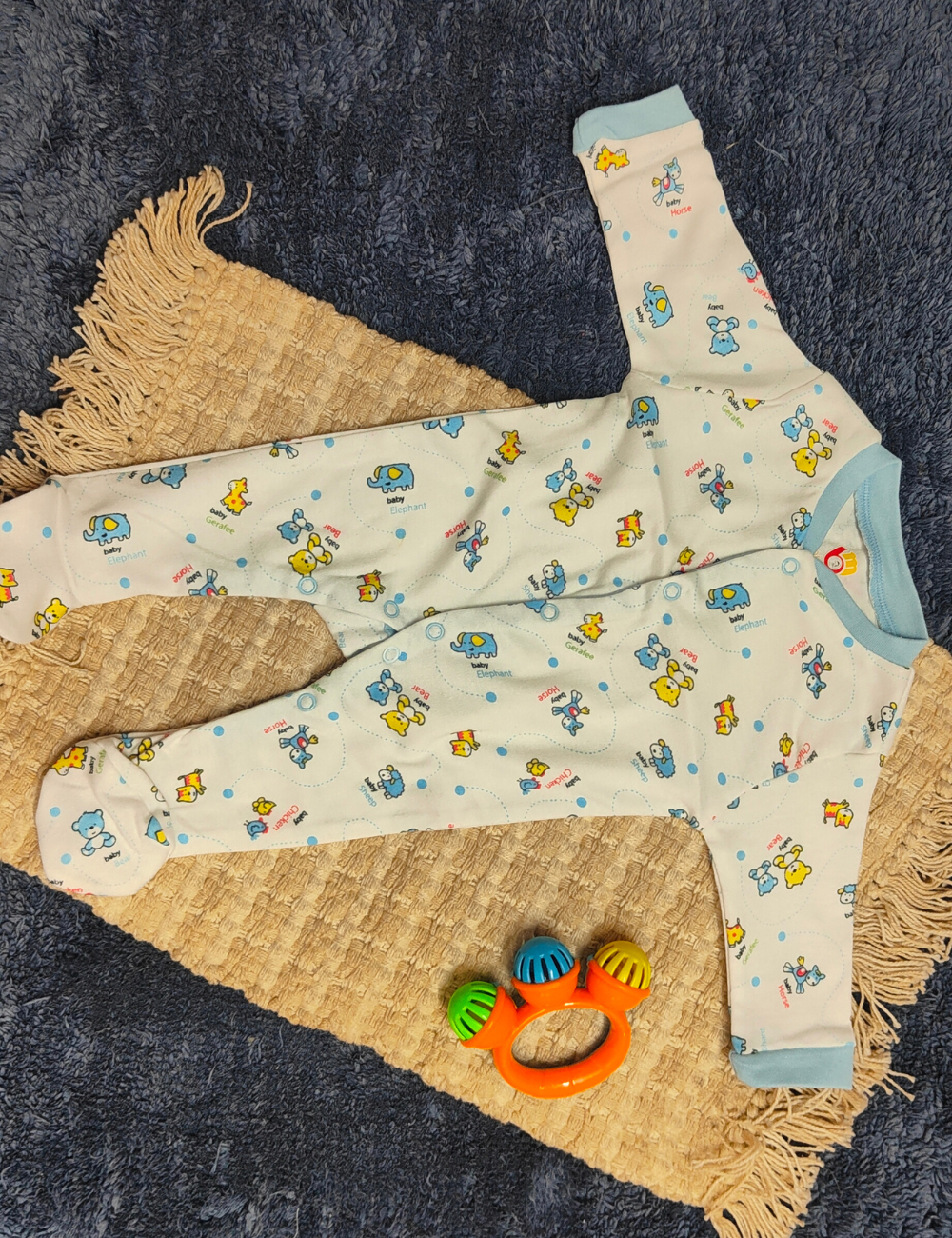 Cotton Footed Unisex Romper – Ultra-Soft, All-Day Comfort for Your Little One