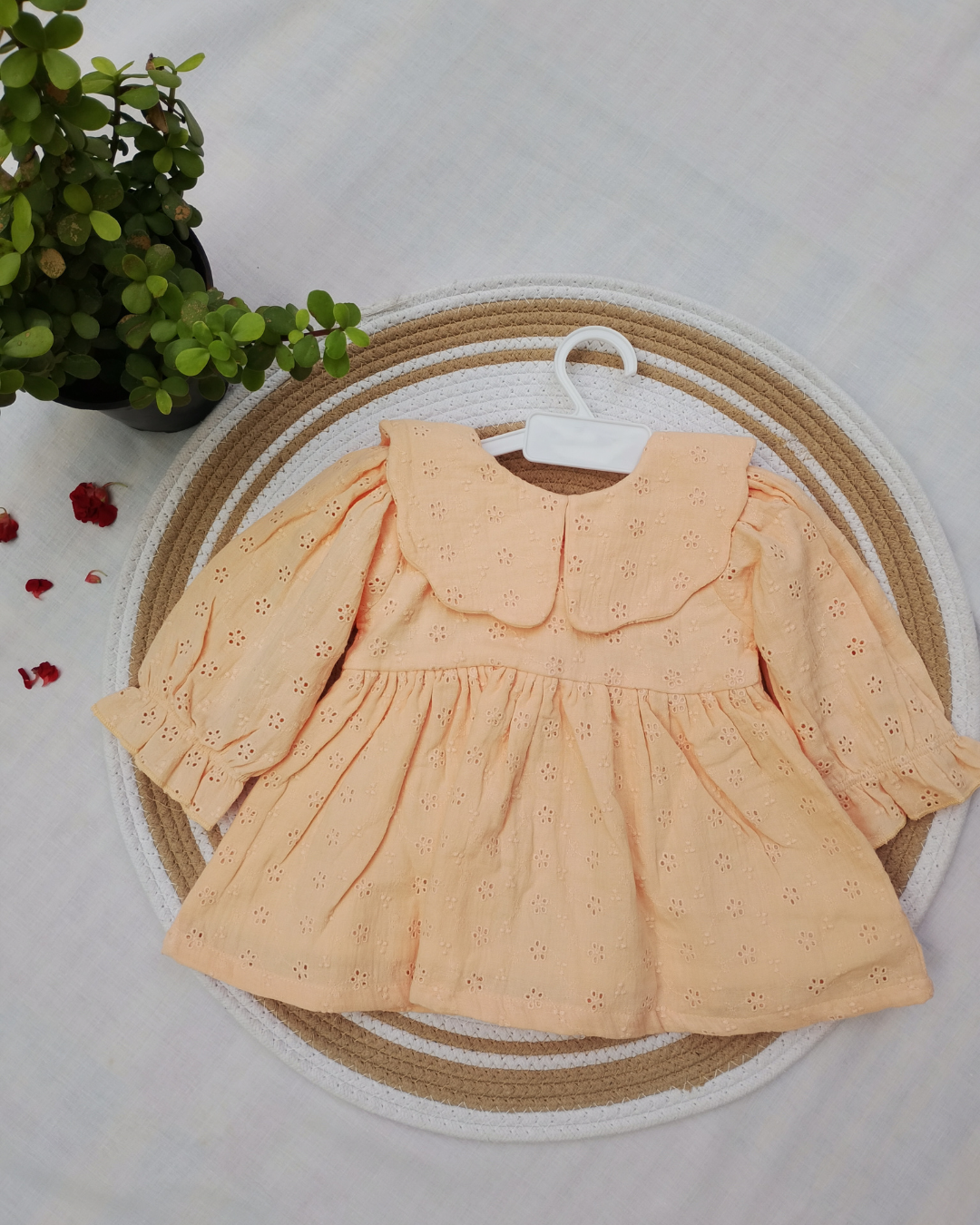 Shishu Soft Hakoba Cotton Frock for Baby Girls
