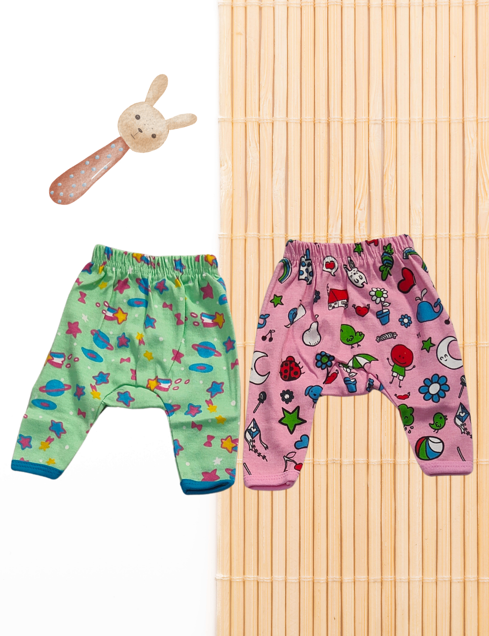 Combo Cotton Diaper Pants - Unisex