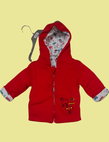 Reversible Unisex Baby Jacket | Soft Cotton Winter Wear