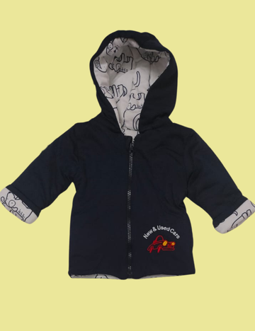 Reversible Unisex Baby Jacket | Soft Cotton Winter Wear