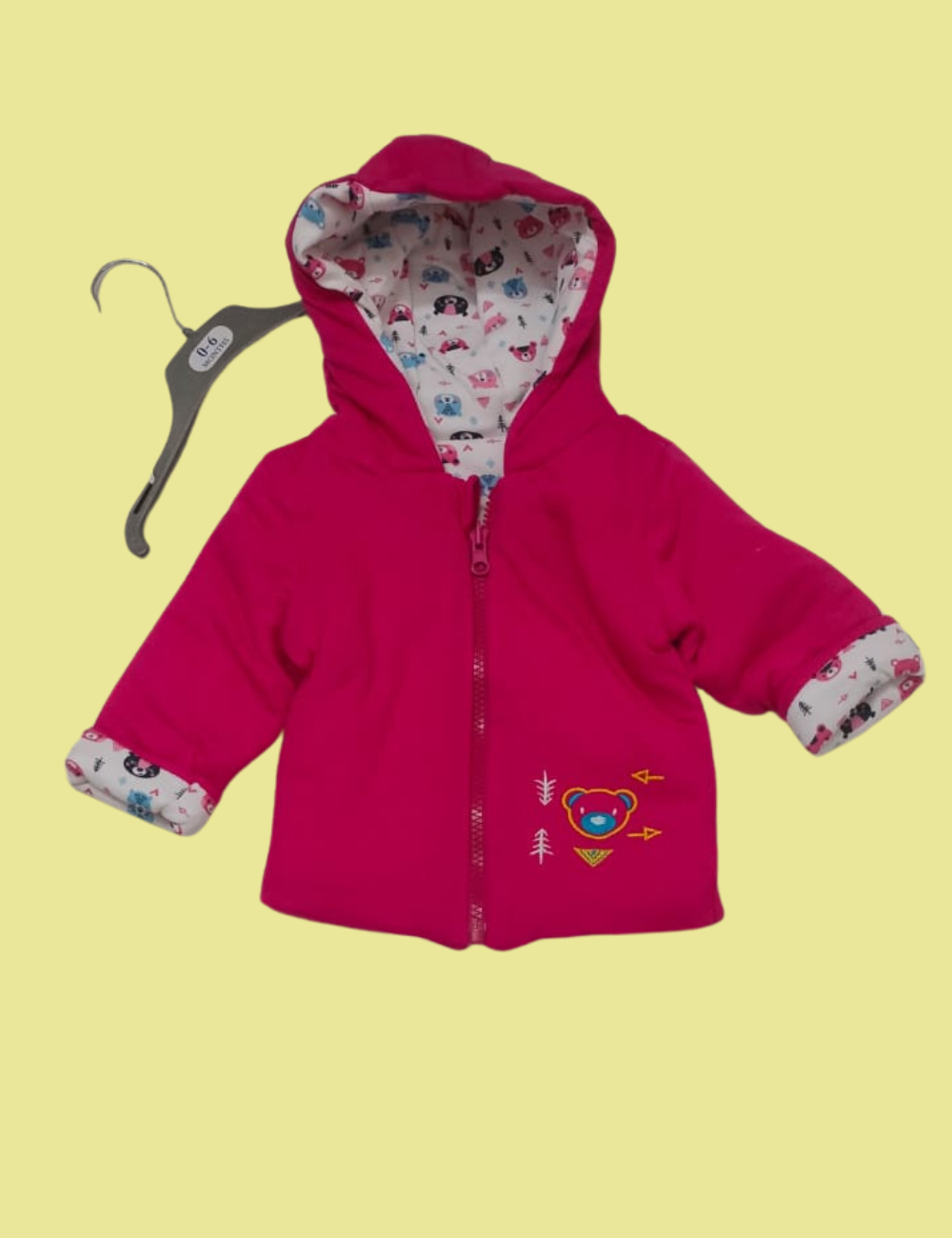 Reversible Unisex Baby Jacket | Soft Cotton Winter Wear