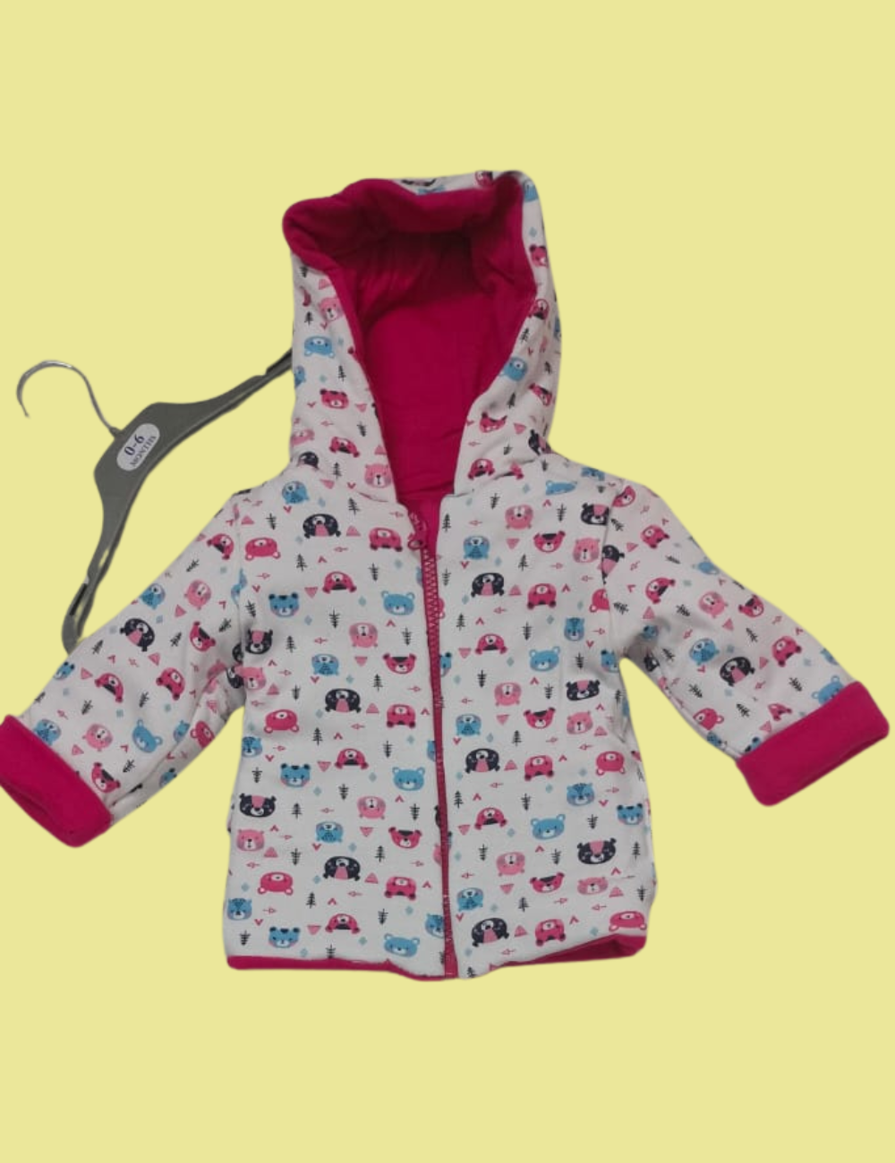 Reversible Unisex Baby Jacket | Soft Cotton Winter Wear