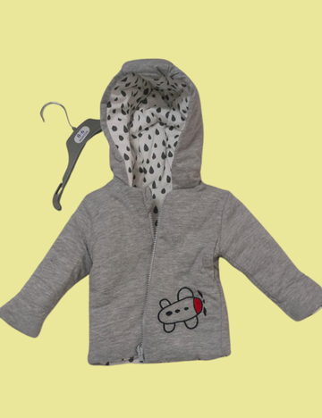 Reversible Unisex Baby Jacket | Soft Cotton Winter Wear