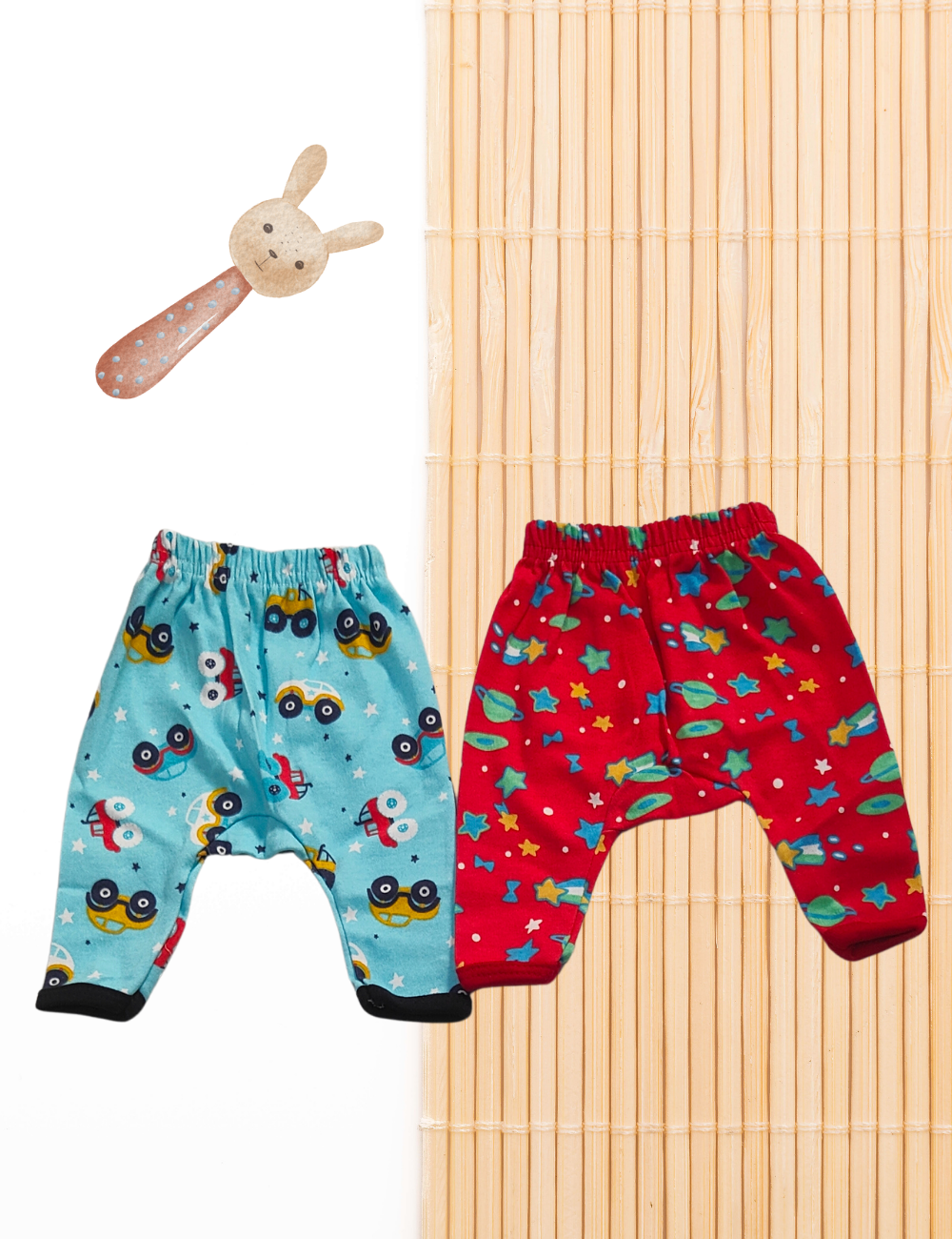 Combo Cotton Diaper Pants - Unisex