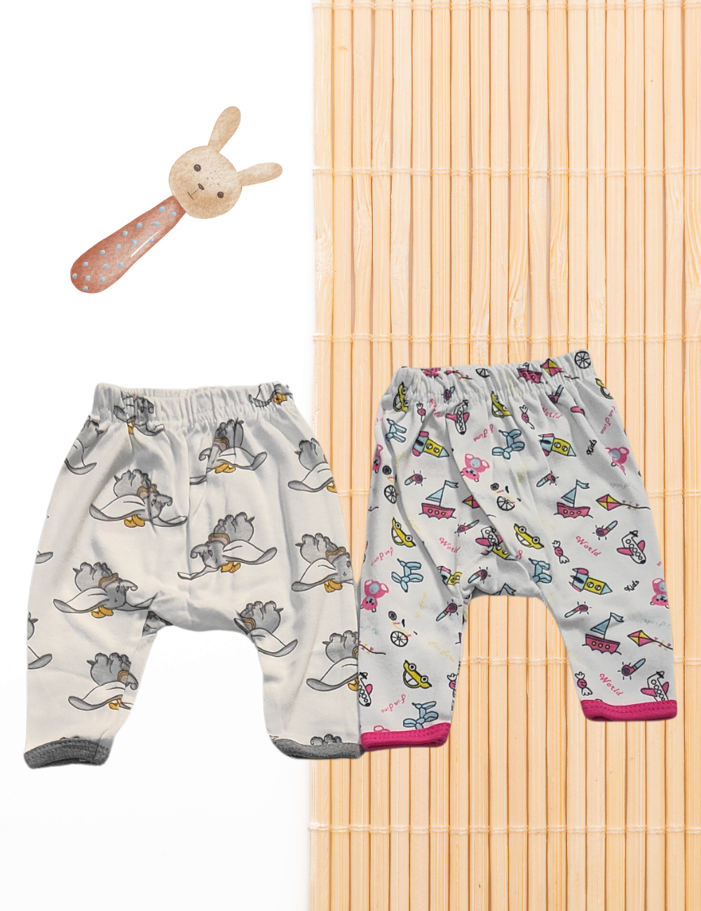 Combo Cotton Diaper Pants - Unisex