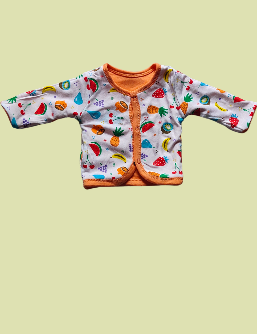2-in-1 Cotton Baby Shirt (Orange)