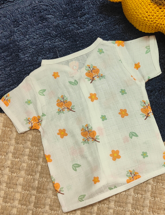Soft Organic Cotton baby Jabla – Half sleeves, Gentle on Sensitive Skin