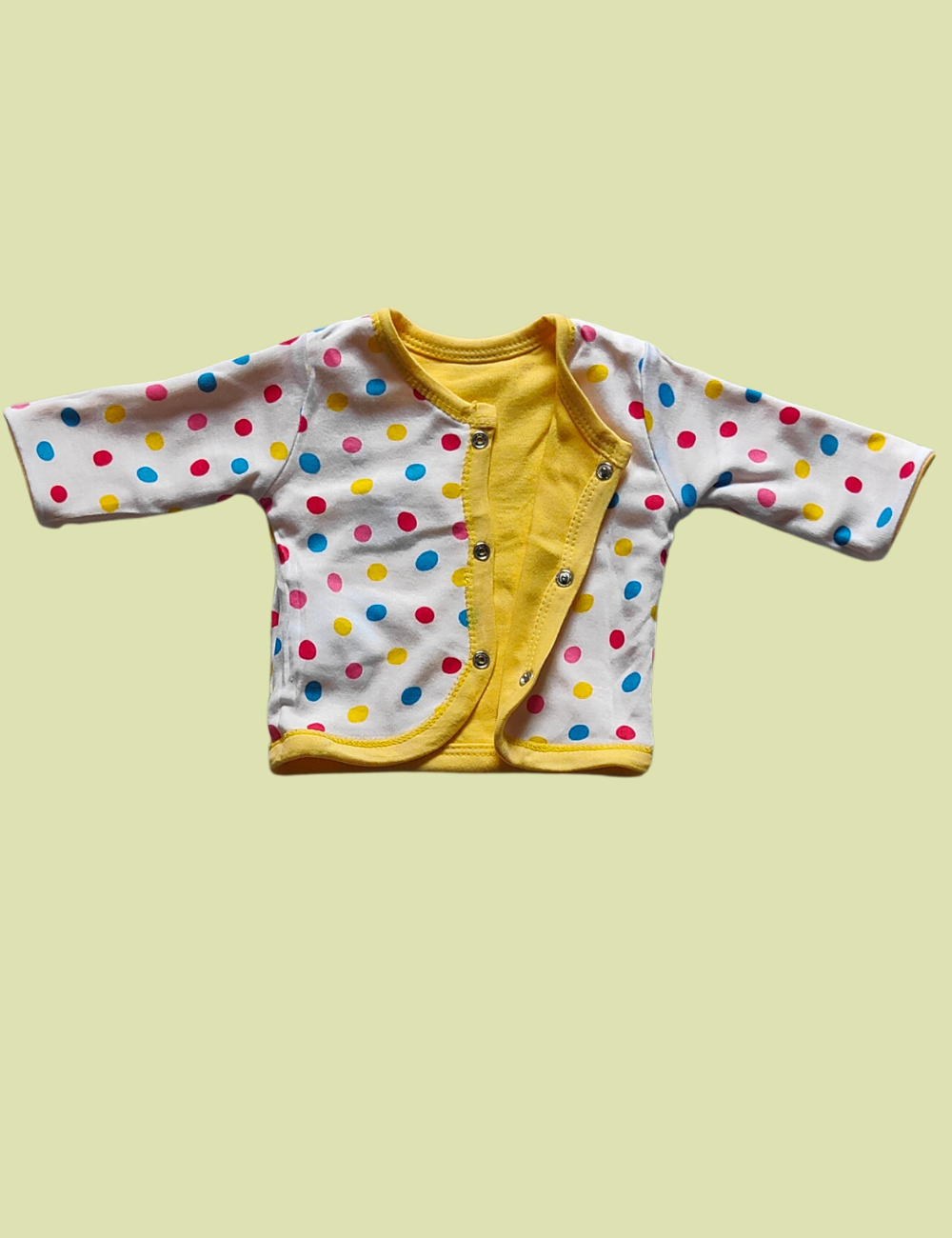 2-in-1 Cotton Baby Shirt (yellow)
