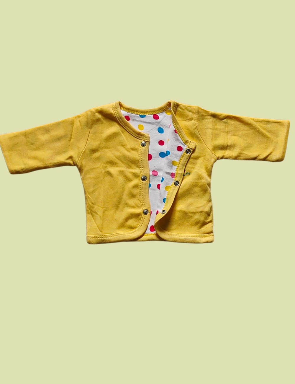 2-in-1 Cotton Baby Shirt (yellow)