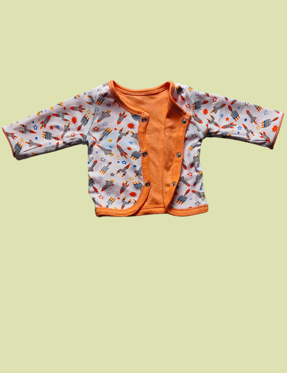 2-in-1 Cotton Baby Shirt (space)