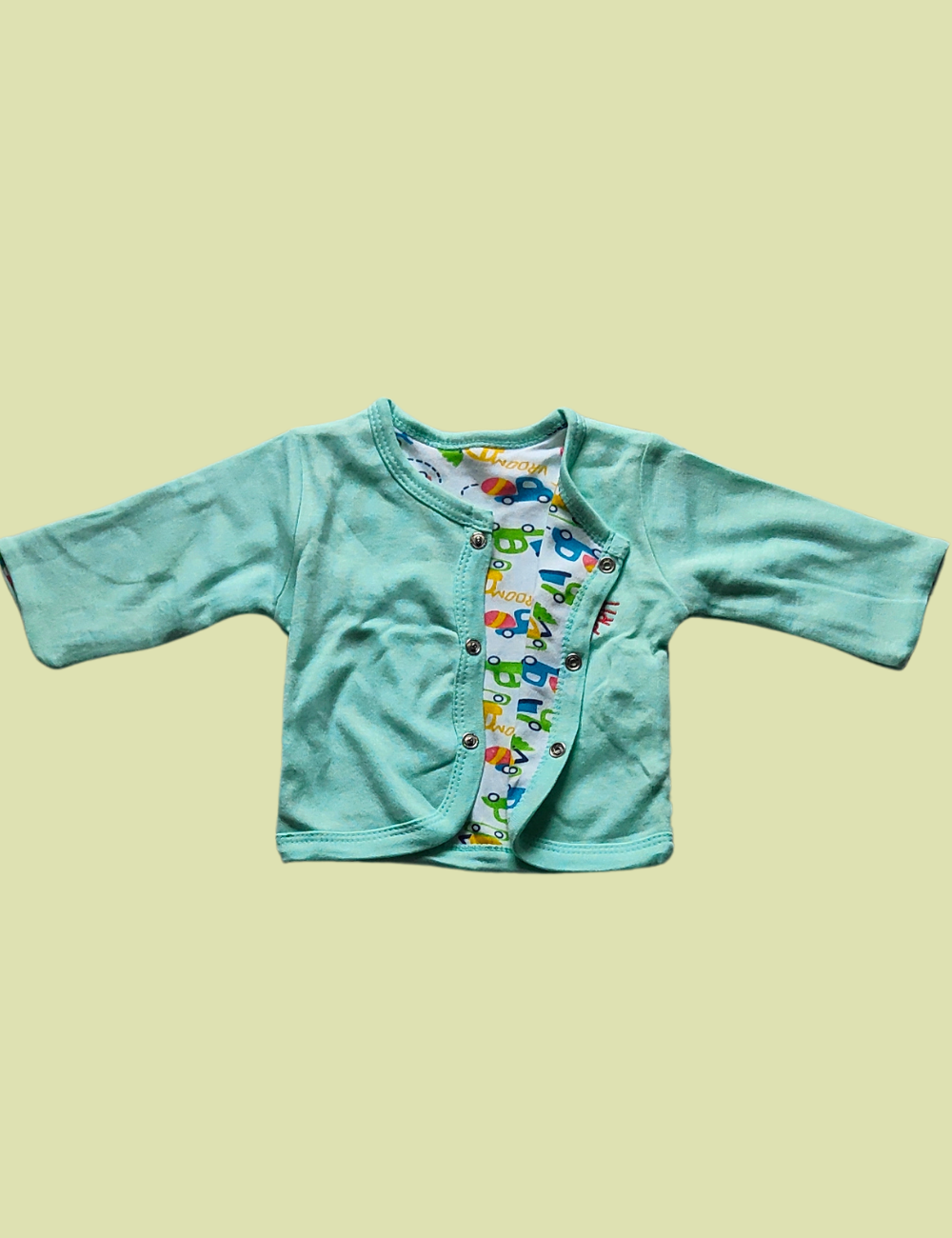 2-in-1 Cotton Baby Shirt (car)