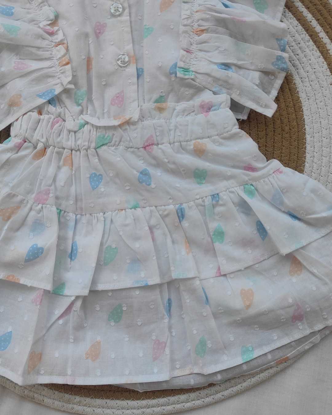Shishu Baby Cotton Frock – Soft & Breathable White Dress for Everyday Comfort | CR
