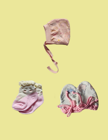 Cotton Caps, Mittens & Socks - Comfort Pack