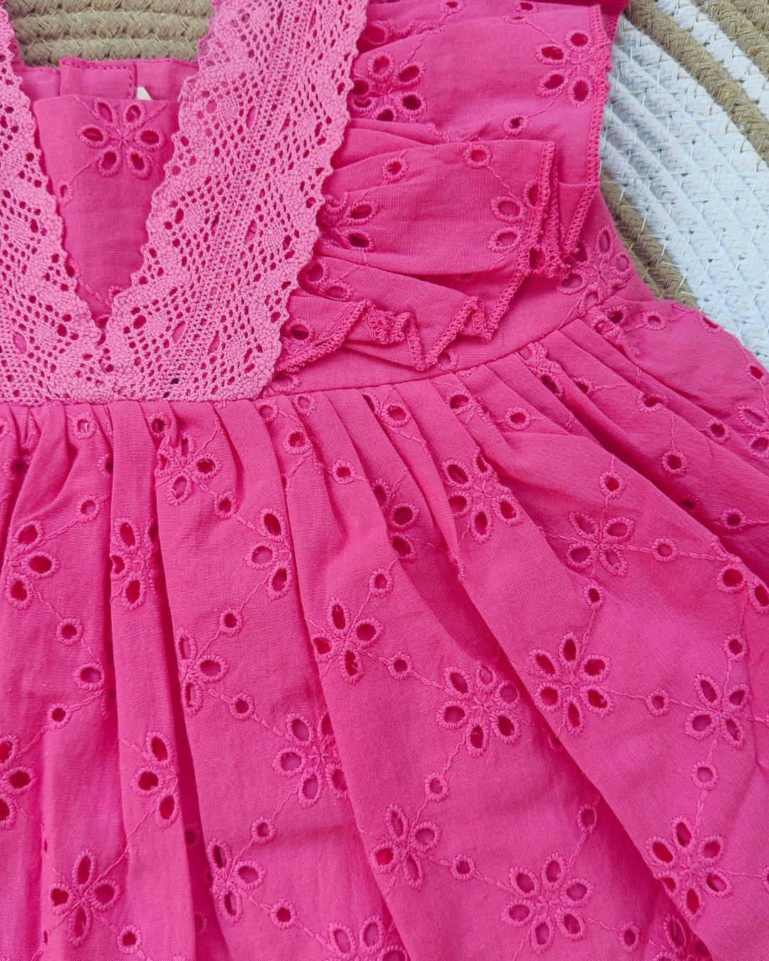 Shishu Baby Girl Cotton Hakoba Frock – Soft Cotton Party Dress for Little Princess| CR