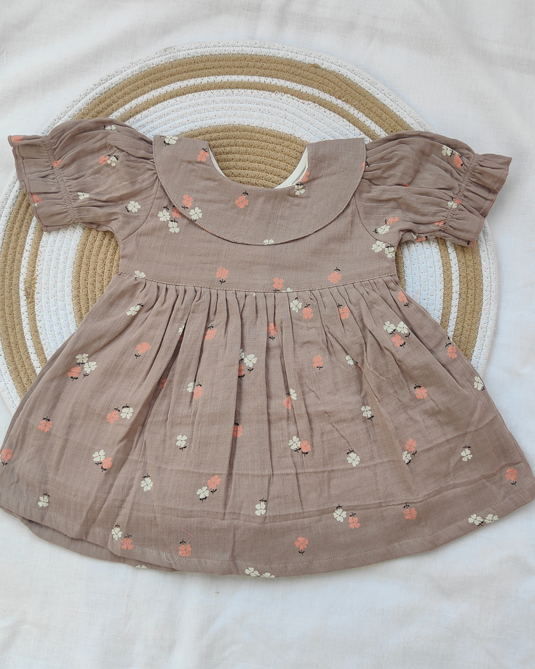 Shishu Baby Girl Cotton Muslin Frock – Soft Cotton Party Dress for Little Princess | CR