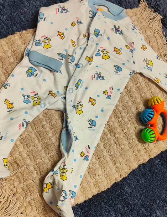 Cotton Footed Unisex Romper – Ultra-Soft, All-Day Comfort for Your Little One