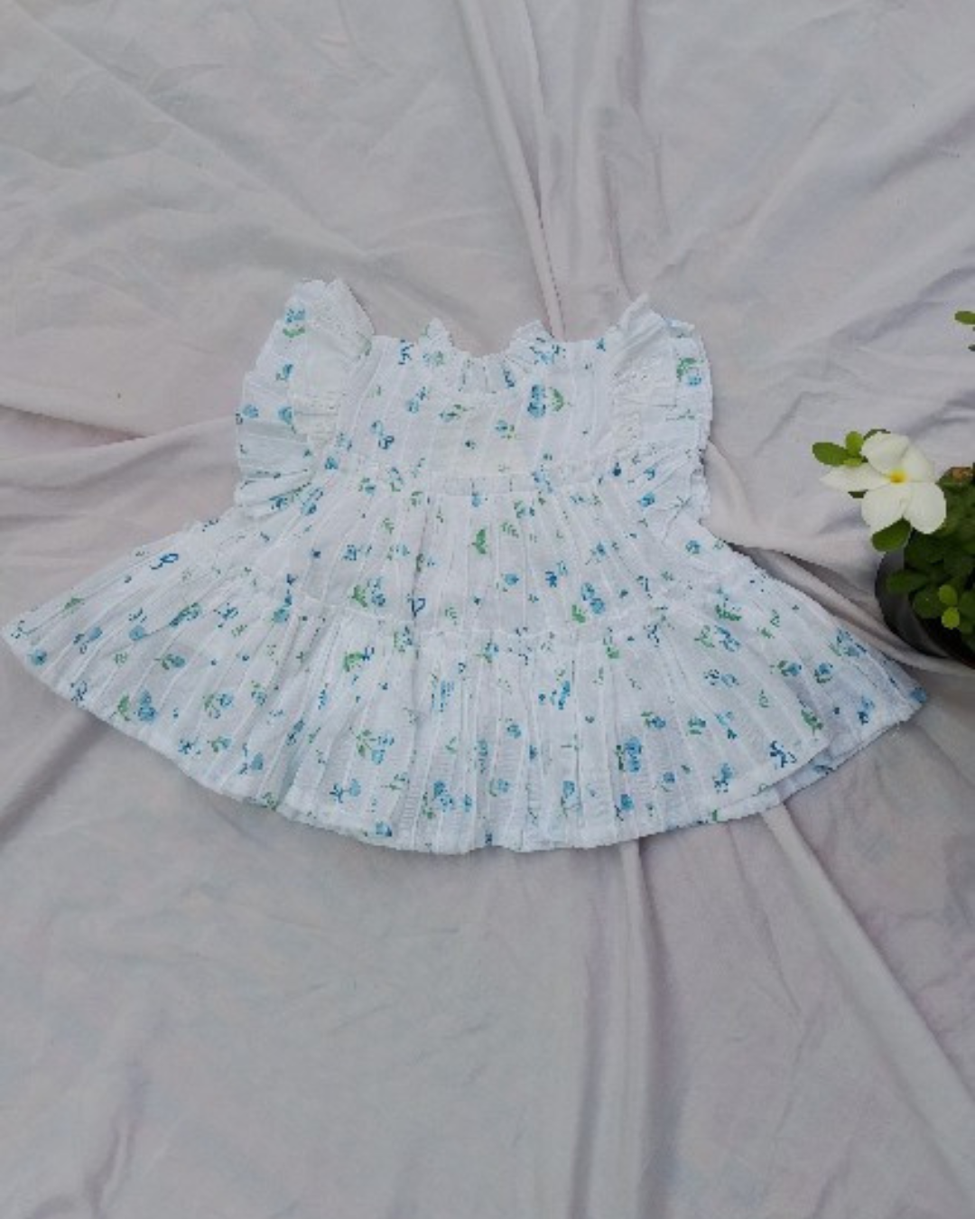 Shishu Soft Cotton Umbrella Cut Frock for Baby Girls
