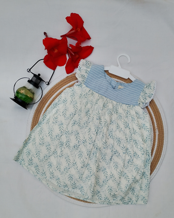 Shishu Soft Cotton Printed Frock for Baby Girls