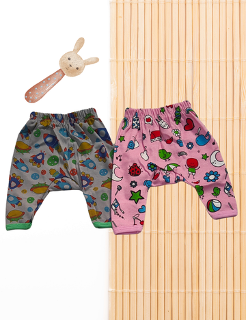 Combo Cotton Diaper Pants - Unisex